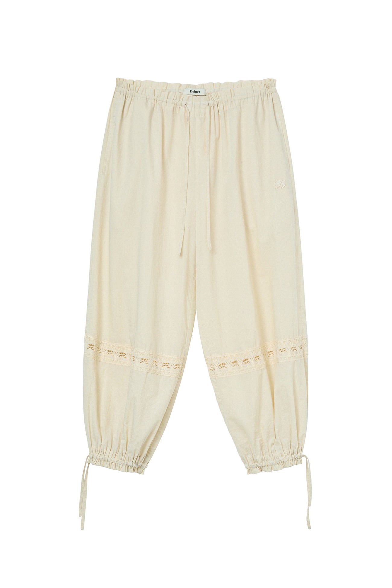 Deinet - Lace Detailed Balloon Pants (Oatmeal) product image 10 | TRAB K-Fashion Australia