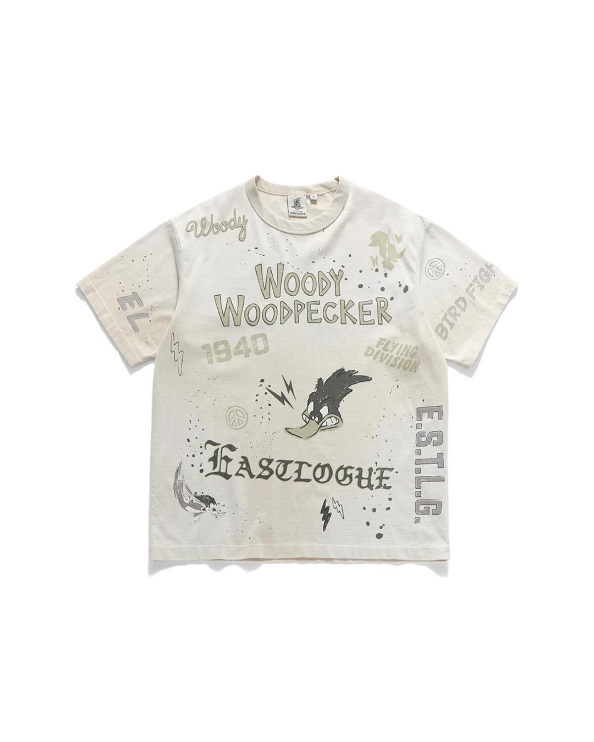 Eastlogue - Vintage Woody Doodle T-shirt (White) product image 1 | TRAB K-Fashion Australia