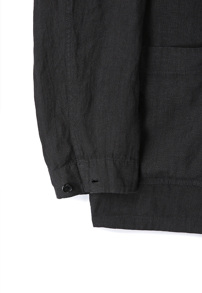 Art if acts - Linen French Work Jacket (Black) product image 12 | TRAB K-Fashion Australia