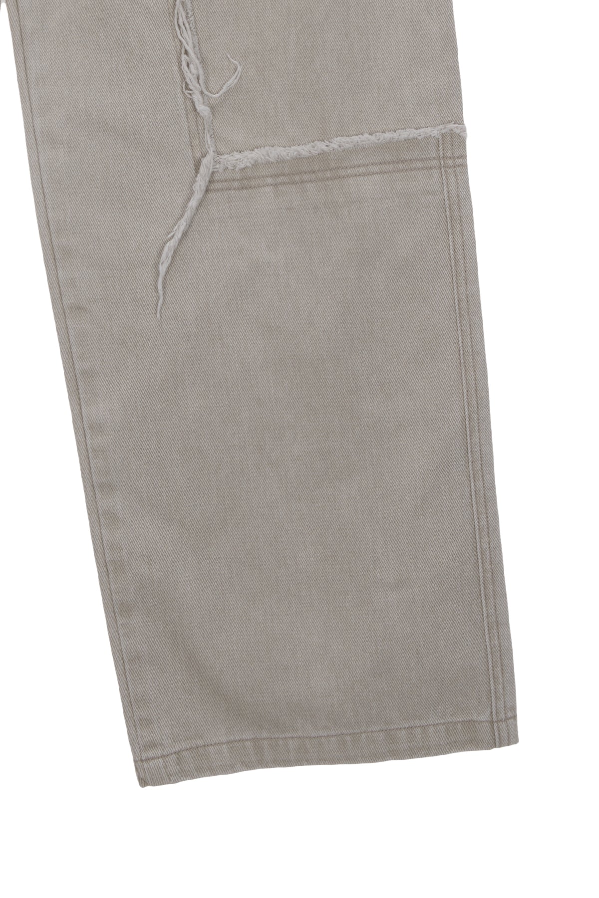 Matin Kim - Double Knee Cotton Denim Pants (Beige) product image 4 | TRAB K-Fashion Australia