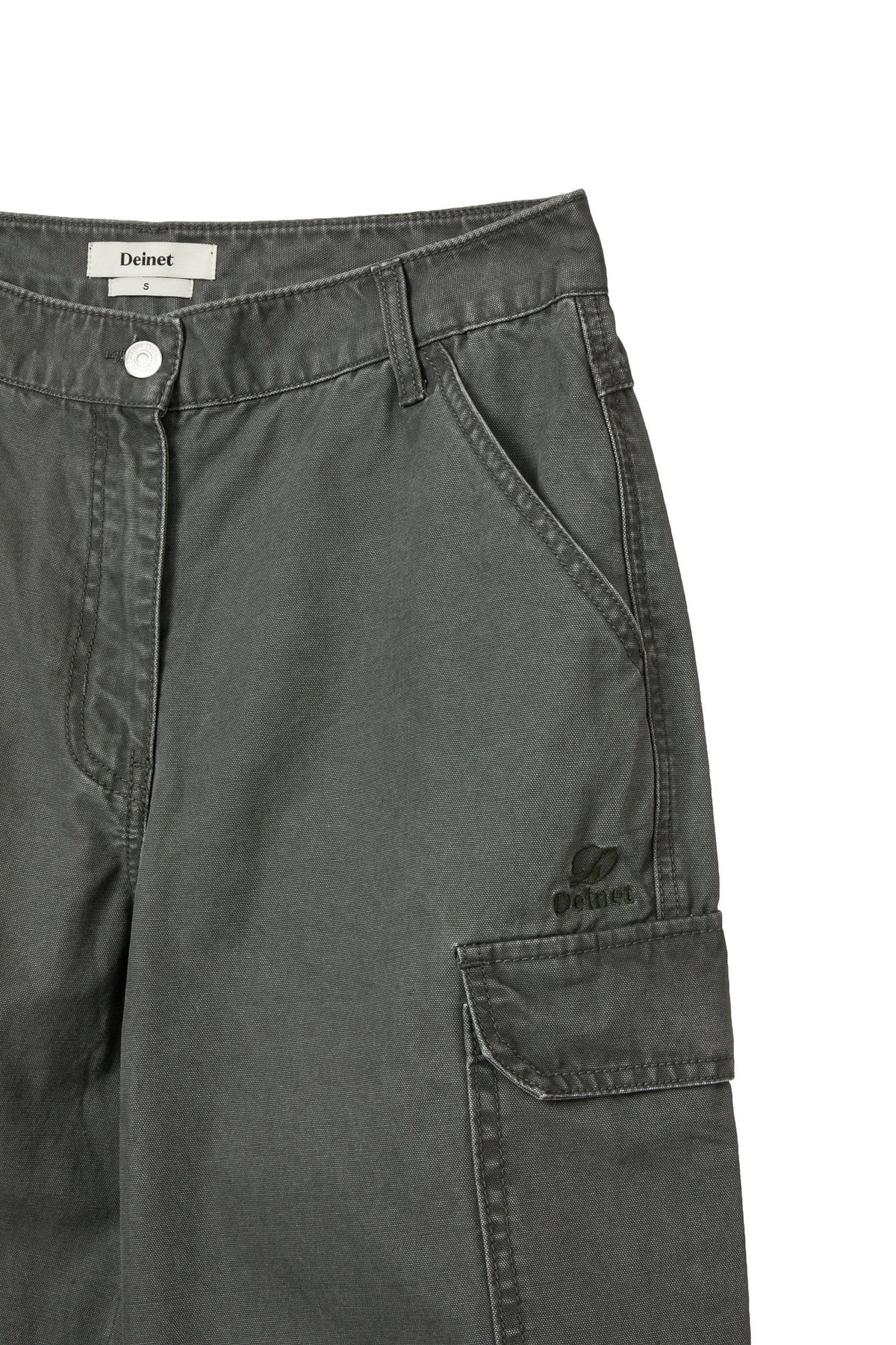 Deinet - Vintage Washed Cargo Pants (Khaki) product image 4 | TRAB K-Fashion Australia