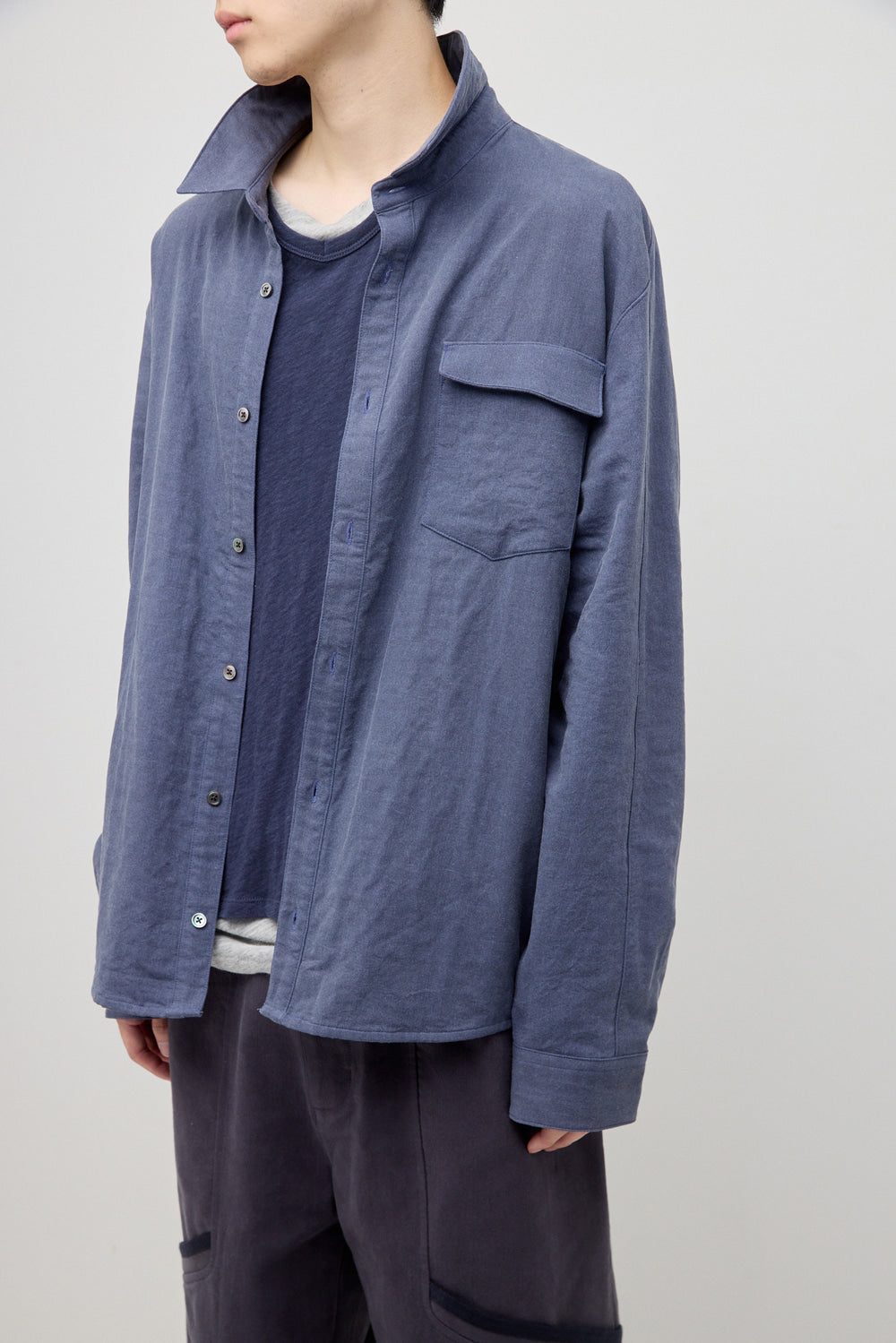 Hatchingroom - Curved Shirt (Dyed Blue) product image 8 | TRAB K-Fashion Australia