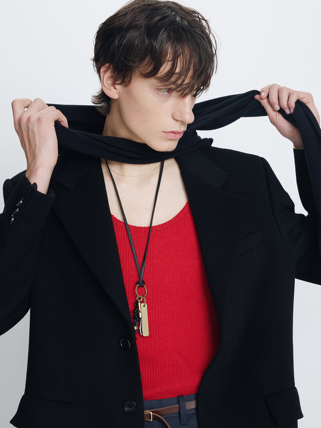 Tonywack - Wool And Cashmere Tailored Coat (Black) product image 6 | TRAB K-Fashion Australia