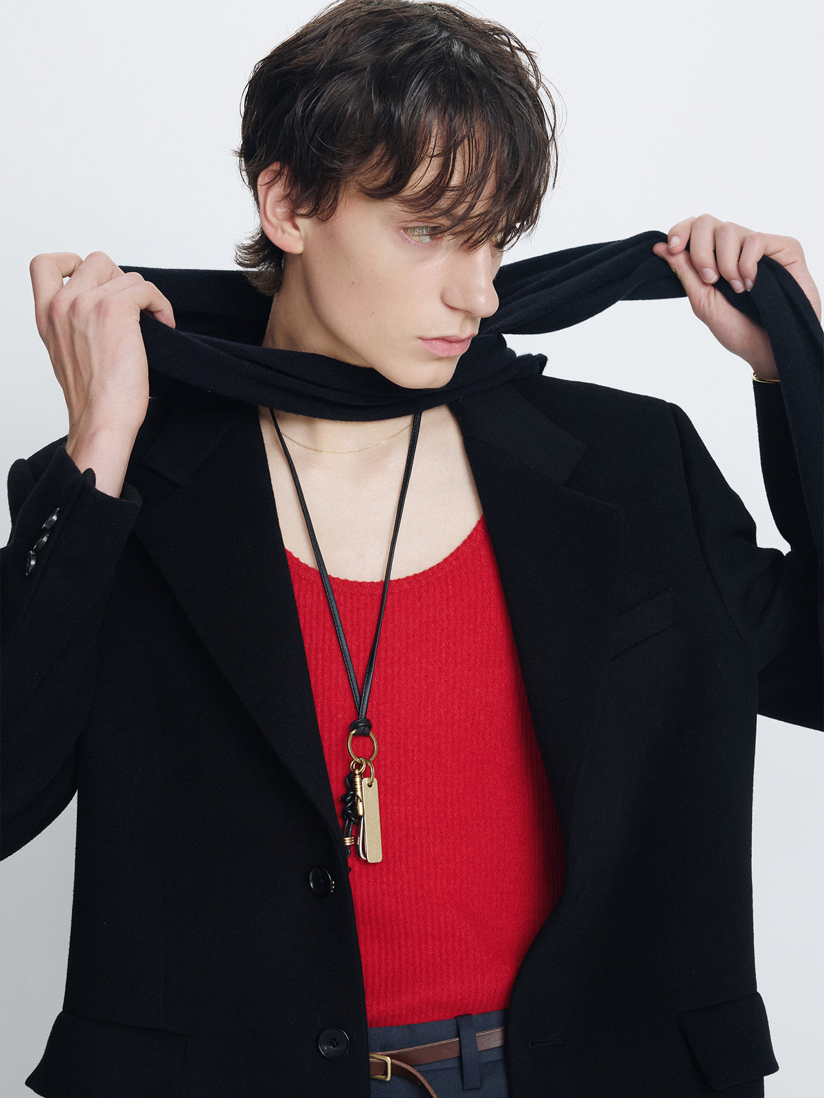 Tonywack - Wool And Cashmere Tailored Coat (Black) product image 6 | TRAB K-Fashion Australia