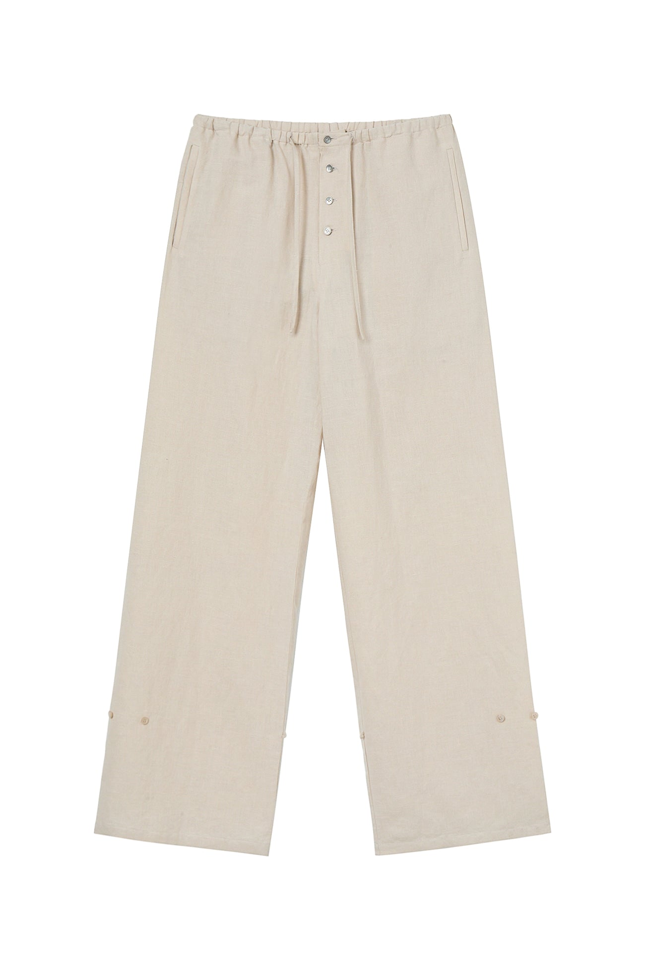 Deinet - Side Button Wide Pants (Beige) product image 10 | TRAB K-Fashion Australia