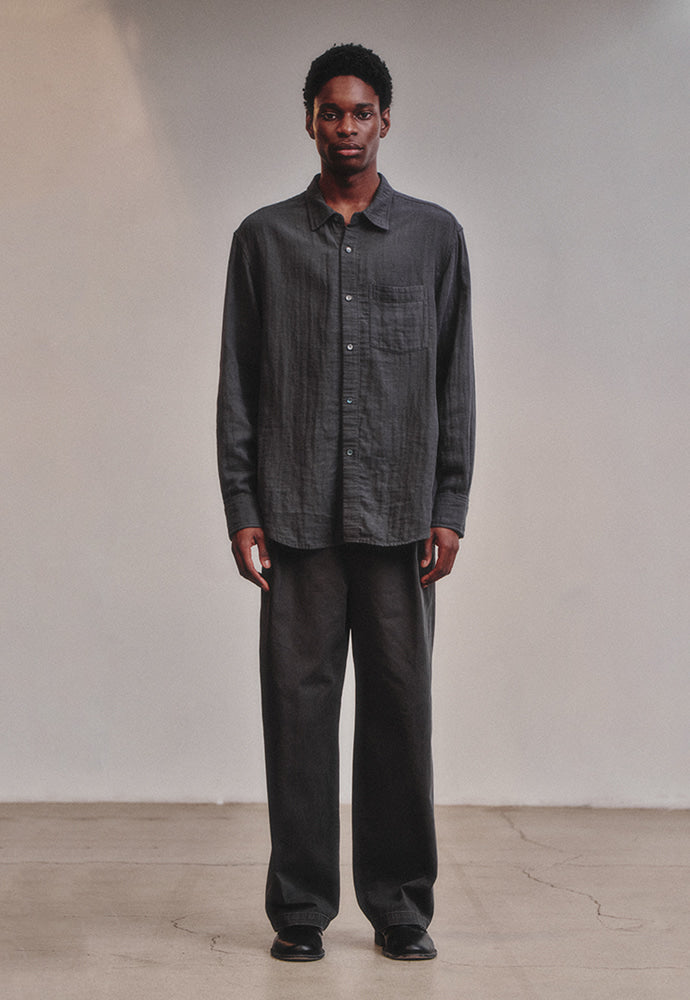 Art if acts - Washed Gauze Shirt (Charcoal) product image 4 | TRAB K-Fashion Australia