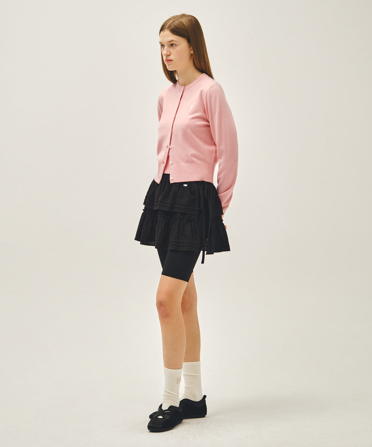 Marithe & Francois Girbaud - Layered Ruffle Skirt (Black) product image 4 | TRAB K-Fashion Australia