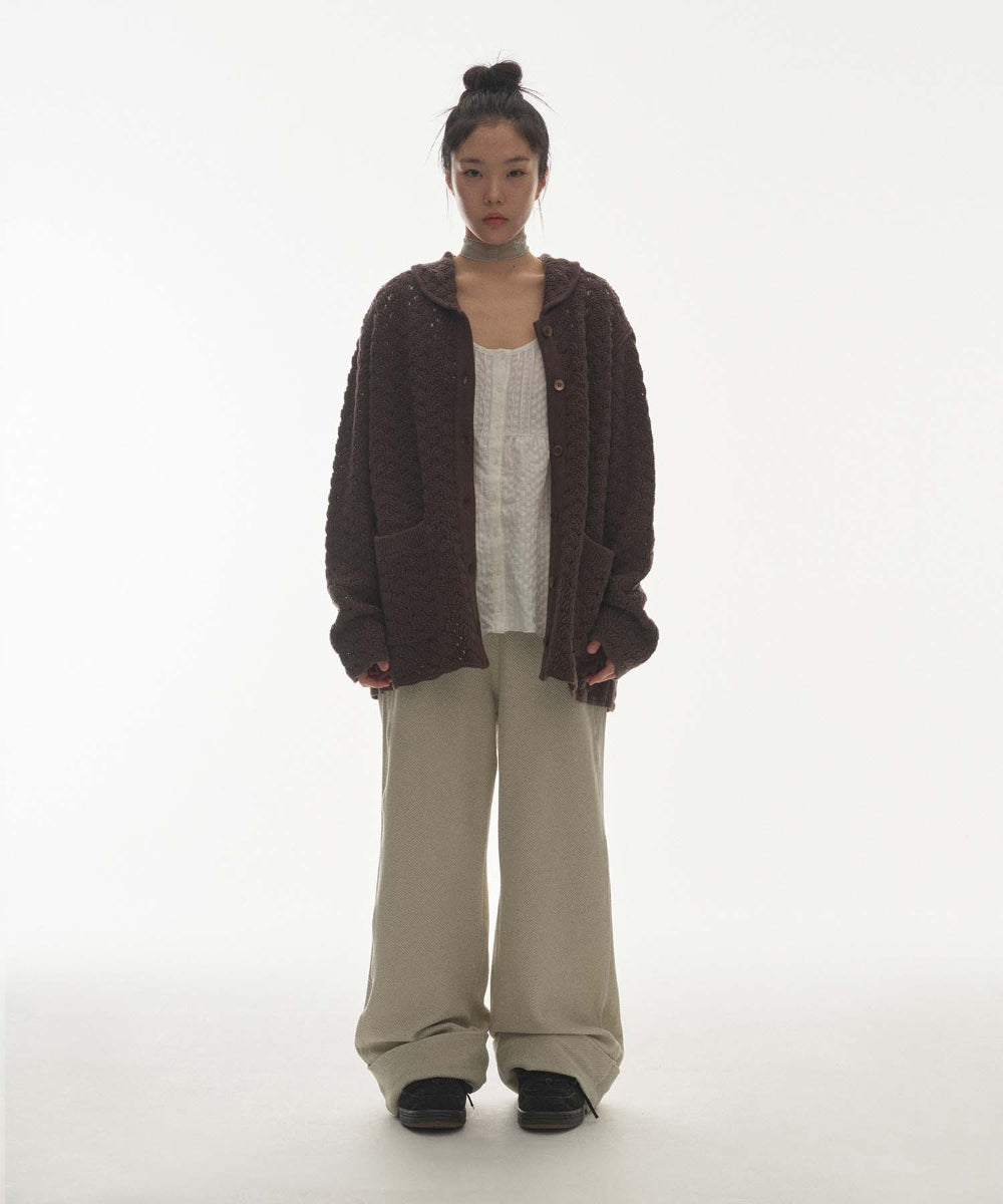 Coyseio - Ribbed Band Pants (Beige) product image 8 | TRAB K-Fashion Australia