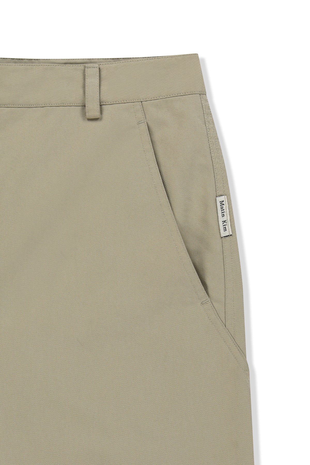 Matin Kim - Curved Seam Bermuda Pants (Beige) product image 5 | TRAB K-Fashion Australia
