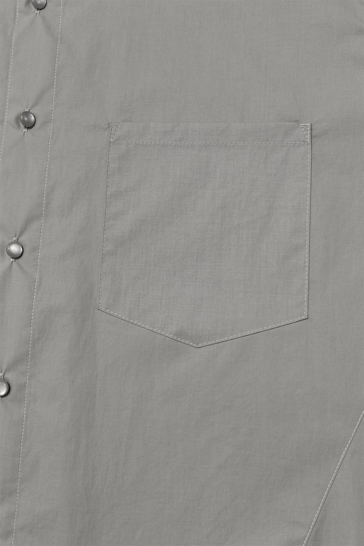 Matin Kim - Stitch Point Layered Shirt (Khaki Grey) product image 4 | TRAB K-Fashion Australia