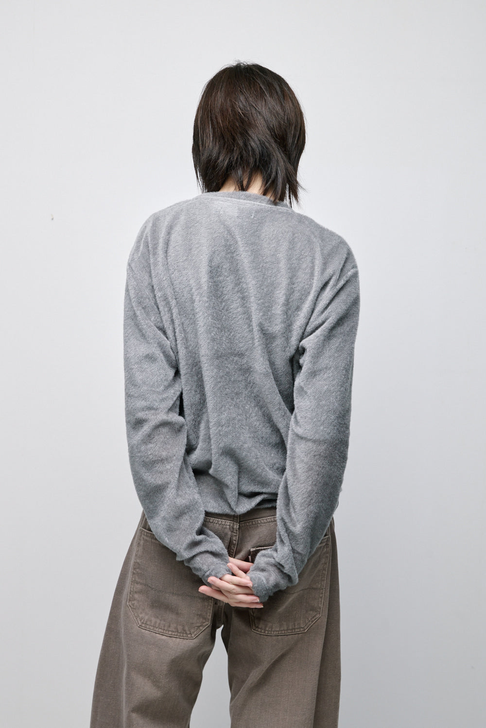 Hatchingroom - Fuzzy Mesh Tee Light (Grey) product image 12 | TRAB K-Fashion Australia