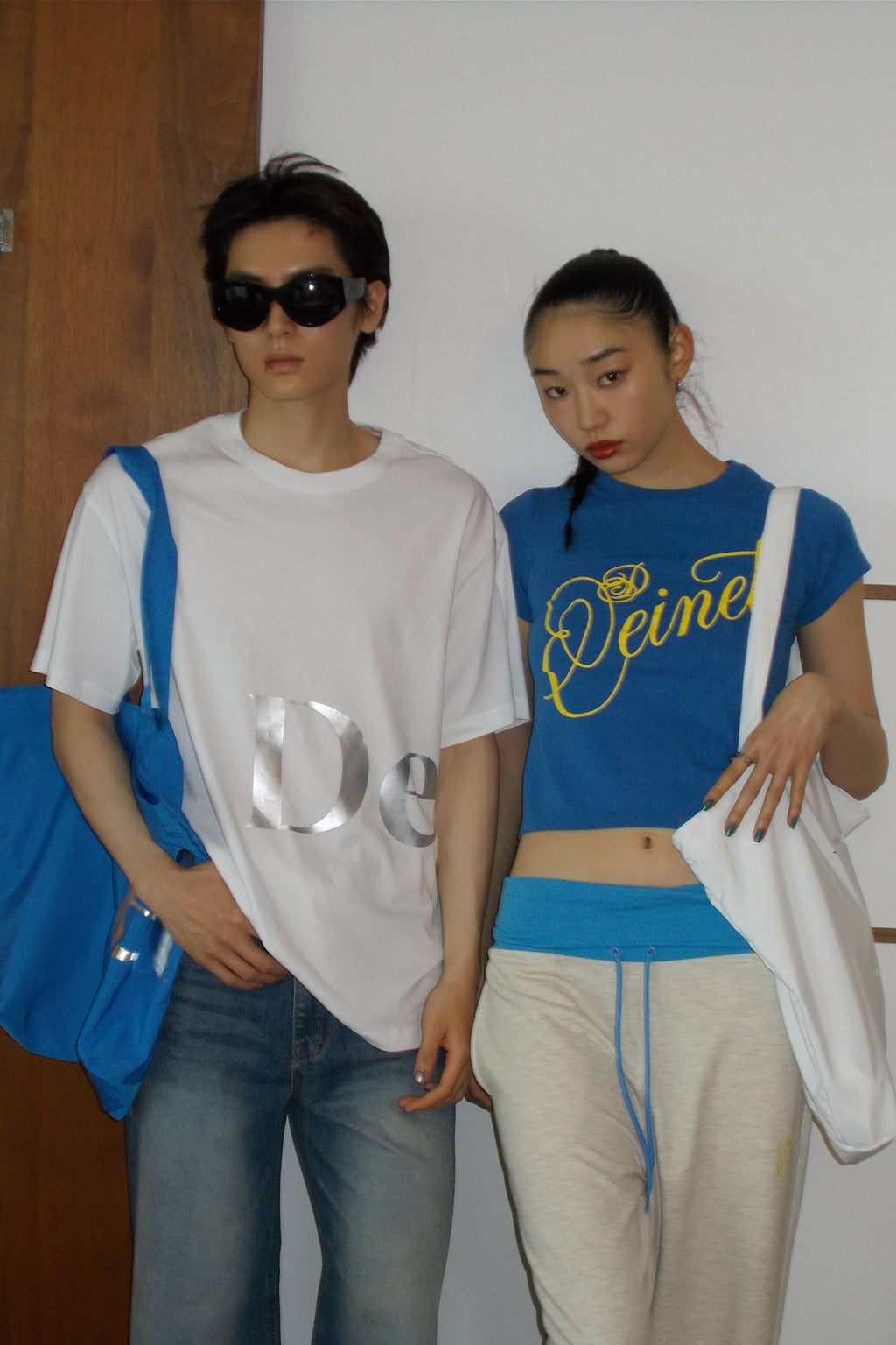 Deinet - Silver Logo T-Shirt (White) product image 2 | TRAB K-Fashion Australia
