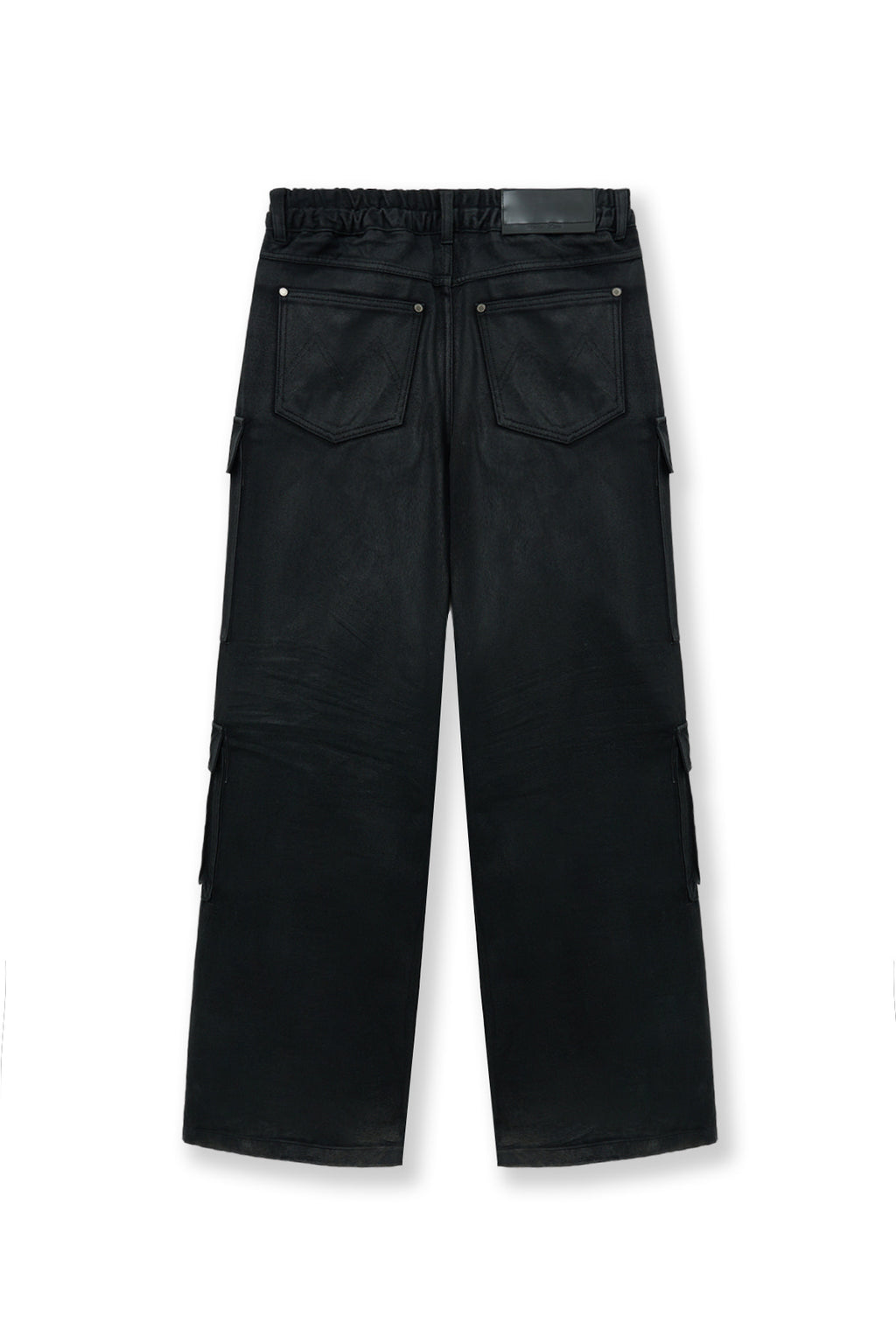 Matin Kim - Coating Cargo Denim Pants (Black) product image 3 | TRAB K-Fashion Australia