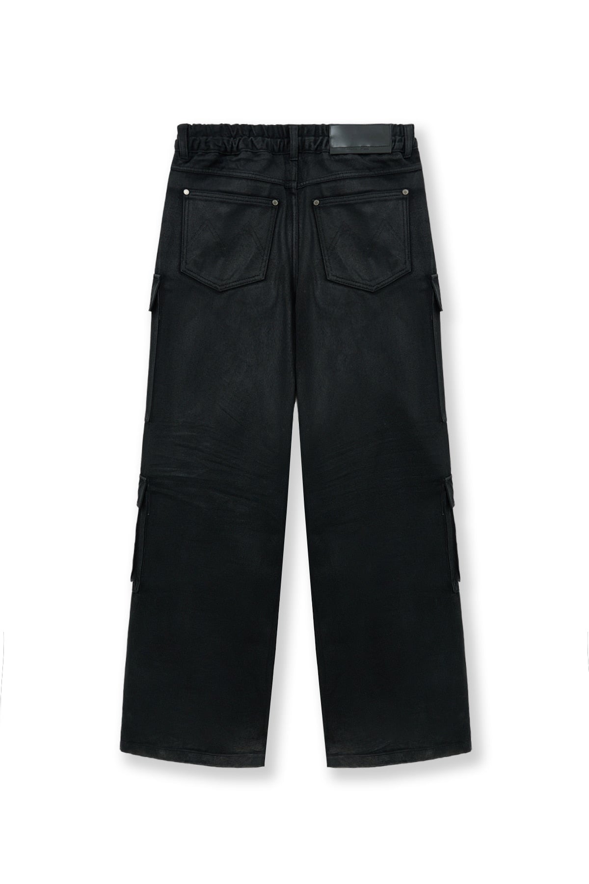 Matin Kim - Coating Cargo Denim Pants (Black) product image 3 | TRAB K-Fashion Australia
