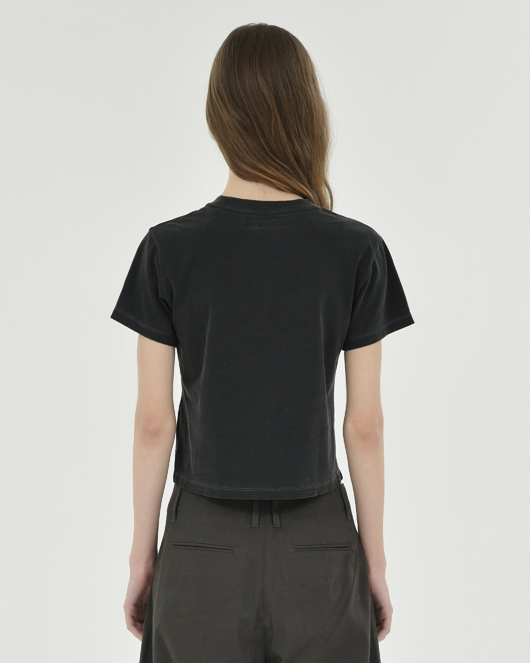 Brownyard - Washed Baby T Shirt (Washed Black) product image 2 | TRAB K-Fashion Australia