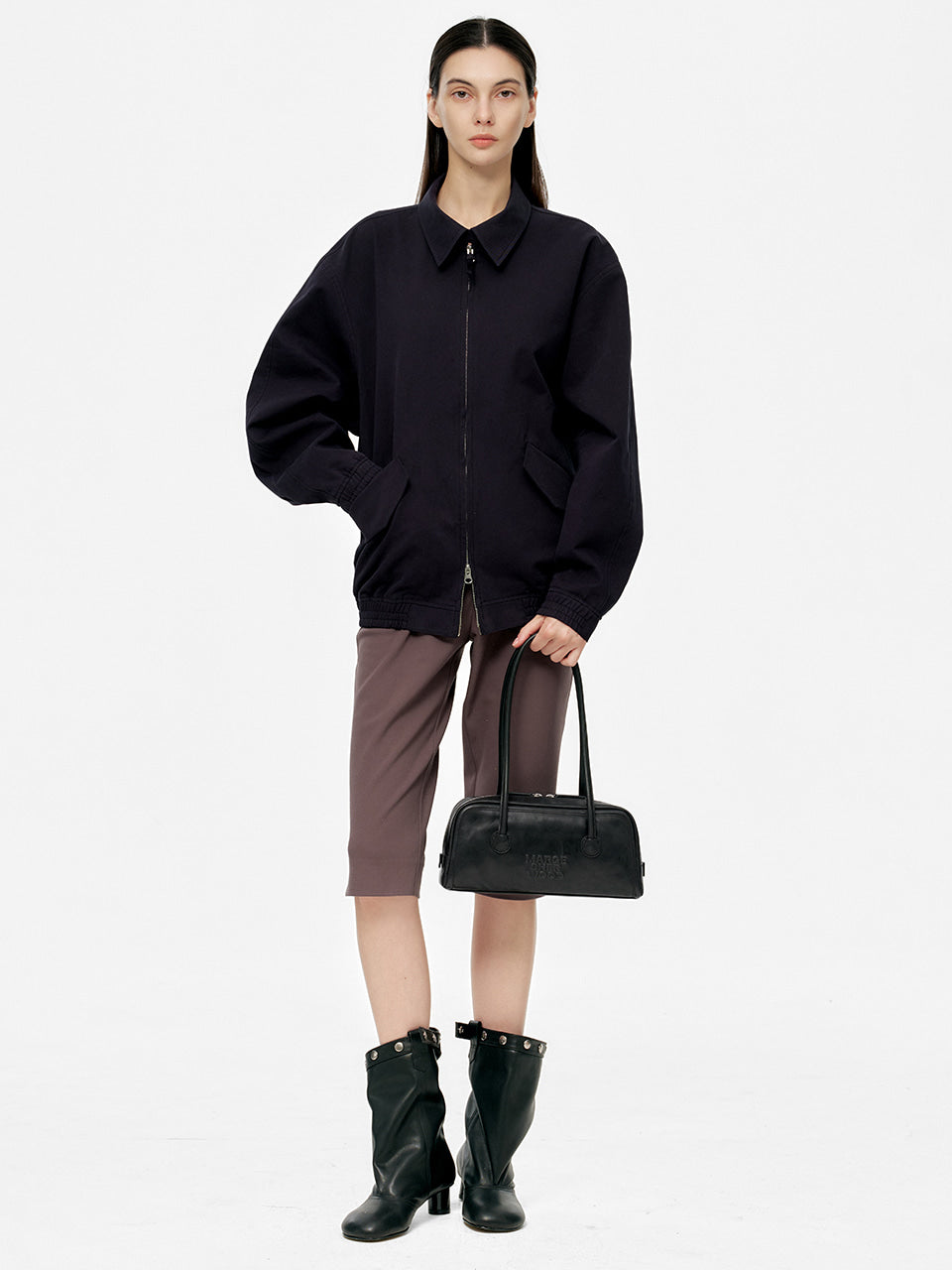 Marge Sherwood - Soft Boston Ew (Black Pull-Up) product image 3 | TRAB K-Fashion Australia
