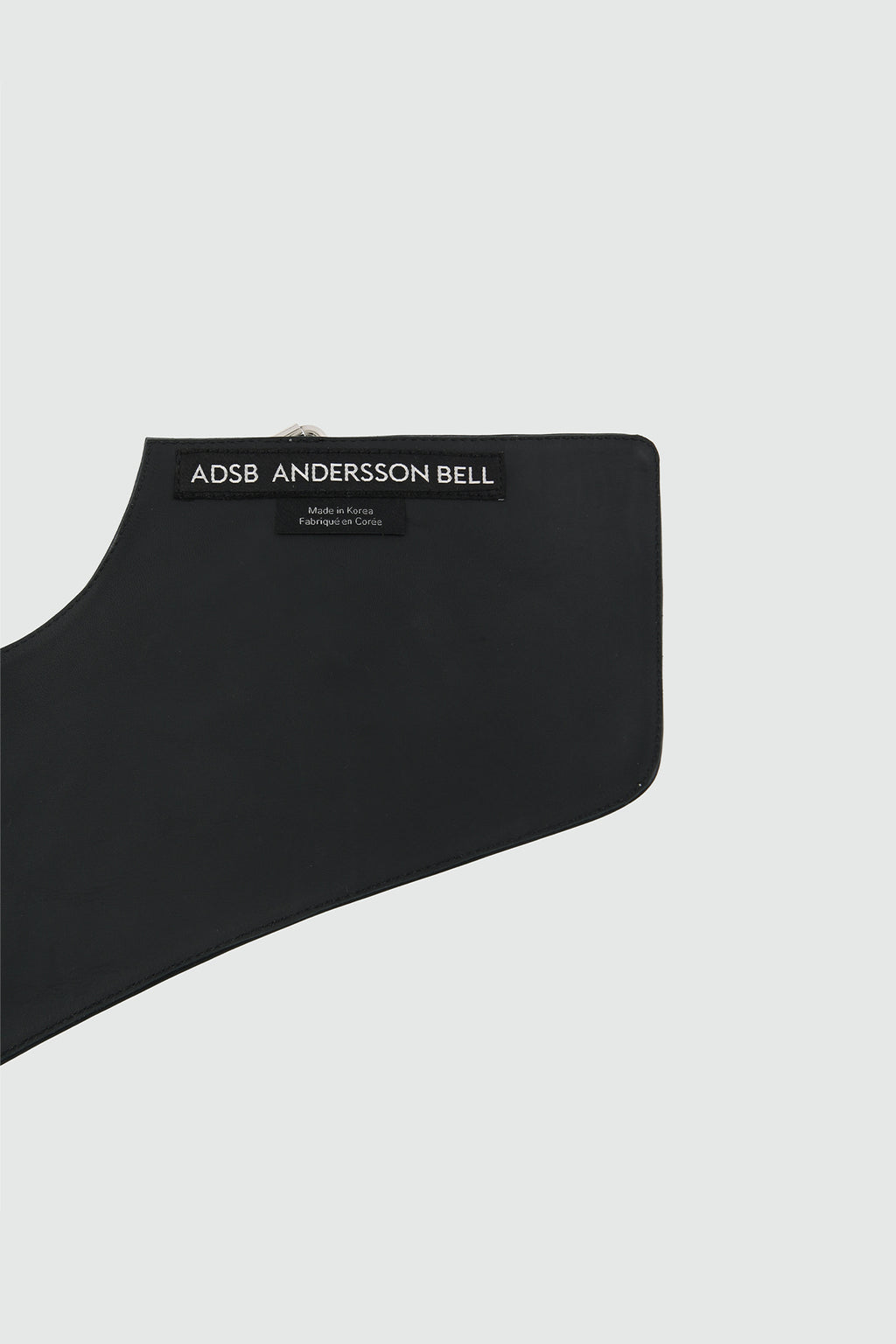 Andersson Bell - Unisex Leather Slash Scarf (Black) product image 7 | TRAB K-Fashion Australia
