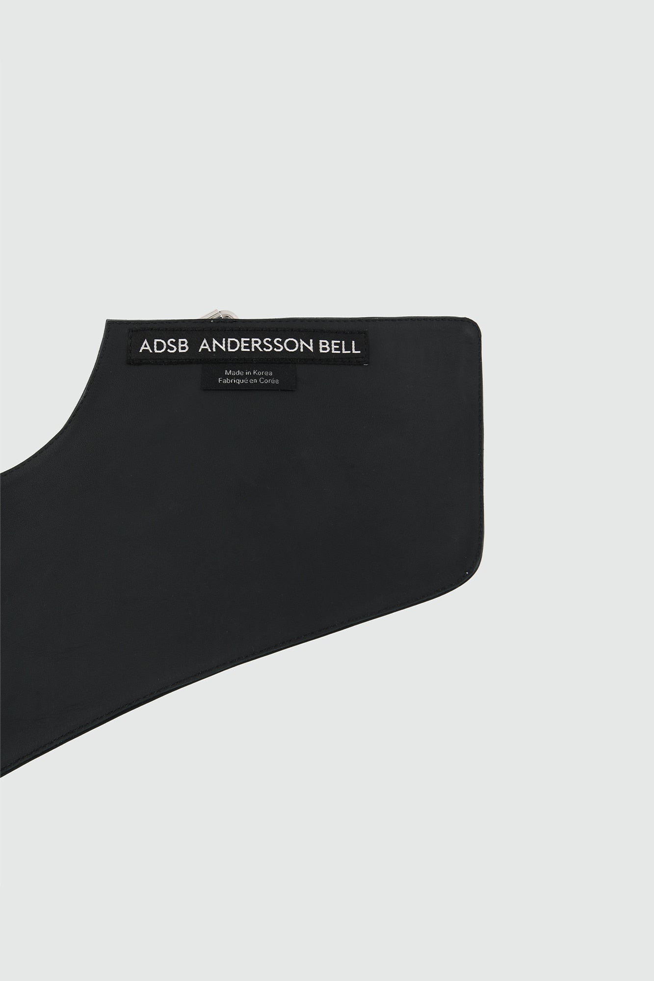 Andersson Bell - Unisex Leather Slash Scarf (Black) product image 7 | TRAB K-Fashion Australia