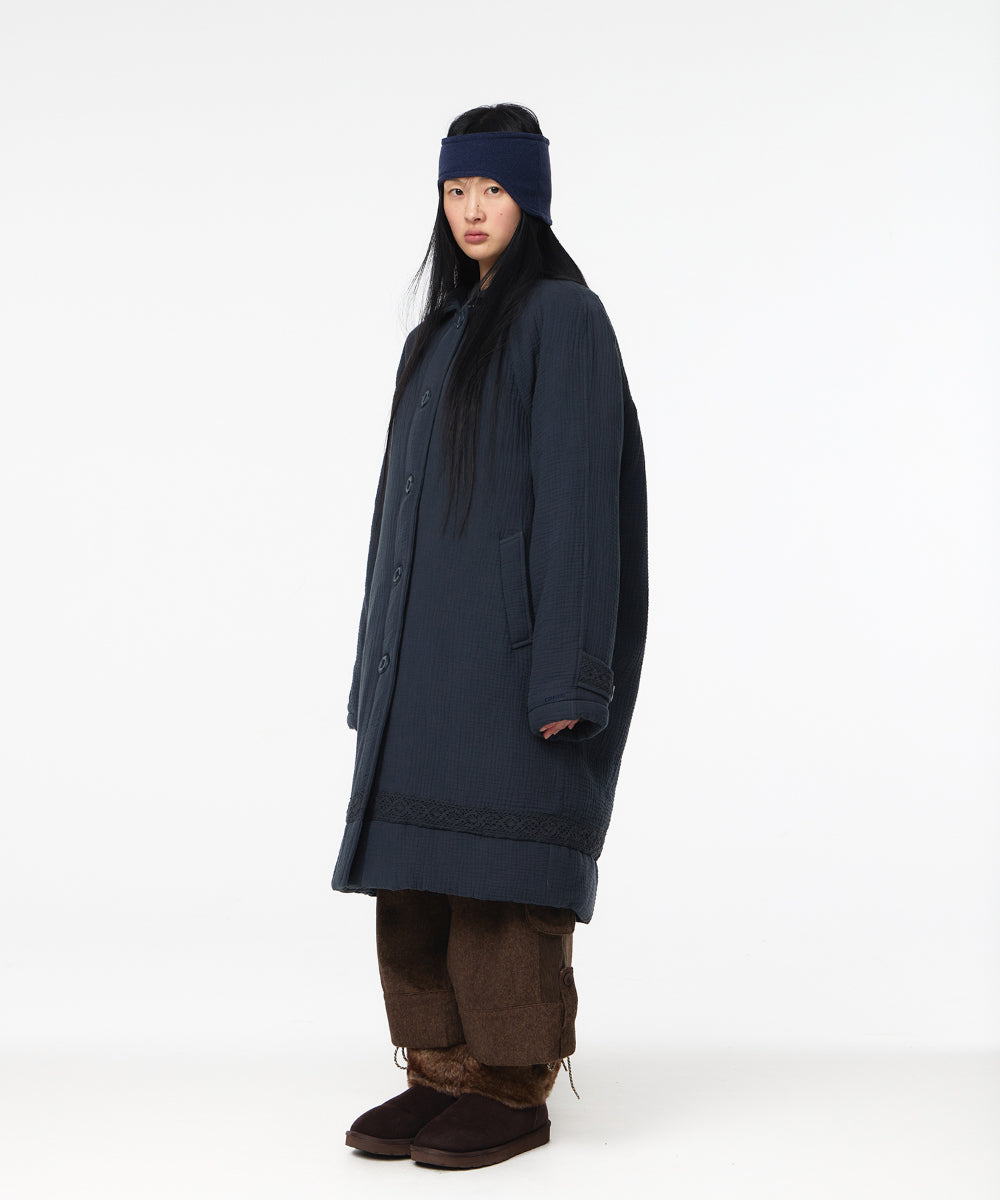 Coyseio - Soft Stitch Padded Coat (Blue Charcoal) product image 9 | TRAB K-Fashion Australia