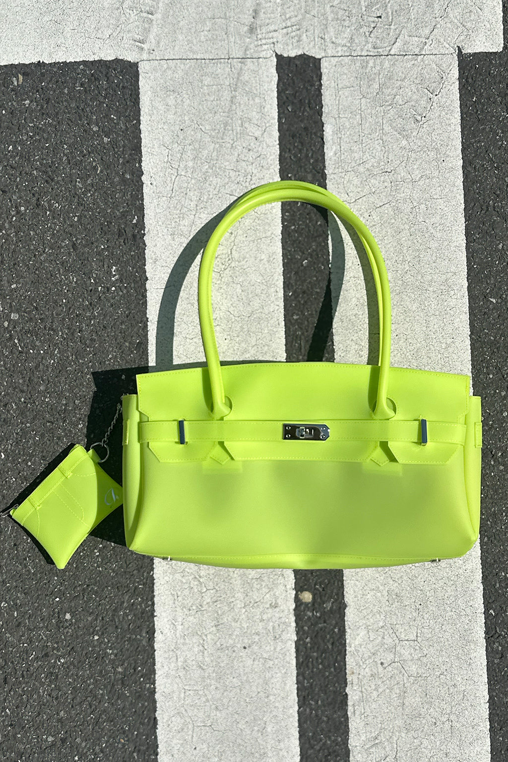 Deinet - [free Card Wallet] Jelly Two-Way Bag (Light Yellow) product image 7 | TRAB K-Fashion Australia