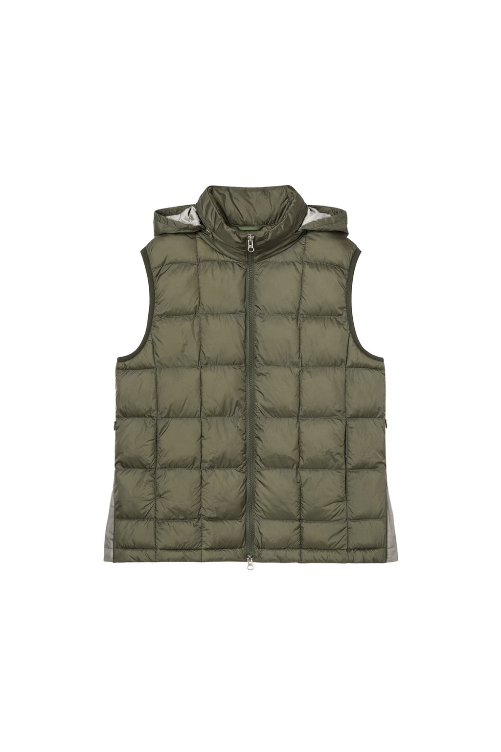 Deinet - Point Wellon Hood Vest (Khaki) product image 1 | TRAB K-Fashion Australia
