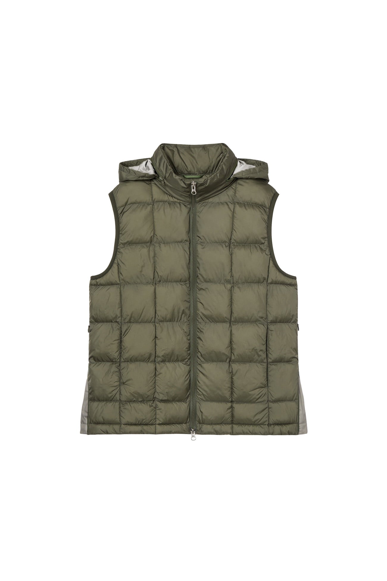 Deinet - Point Wellon Hood Vest (Khaki) product image 1 | TRAB K-Fashion Australia