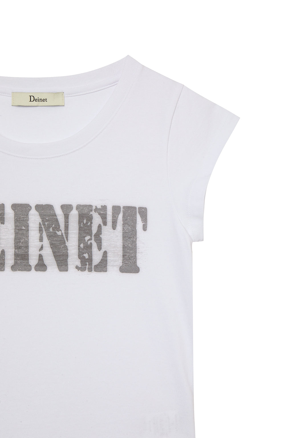 Deinet - Typo Graphic2 T-Shirt (White) product image 12 | TRAB K-Fashion Australia