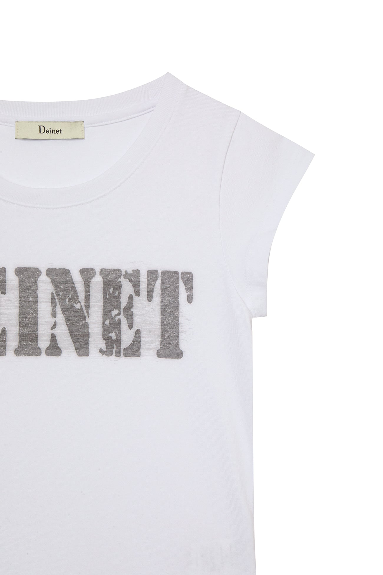 Deinet - Typo Graphic2 T-Shirt (White) product image 12 | TRAB K-Fashion Australia