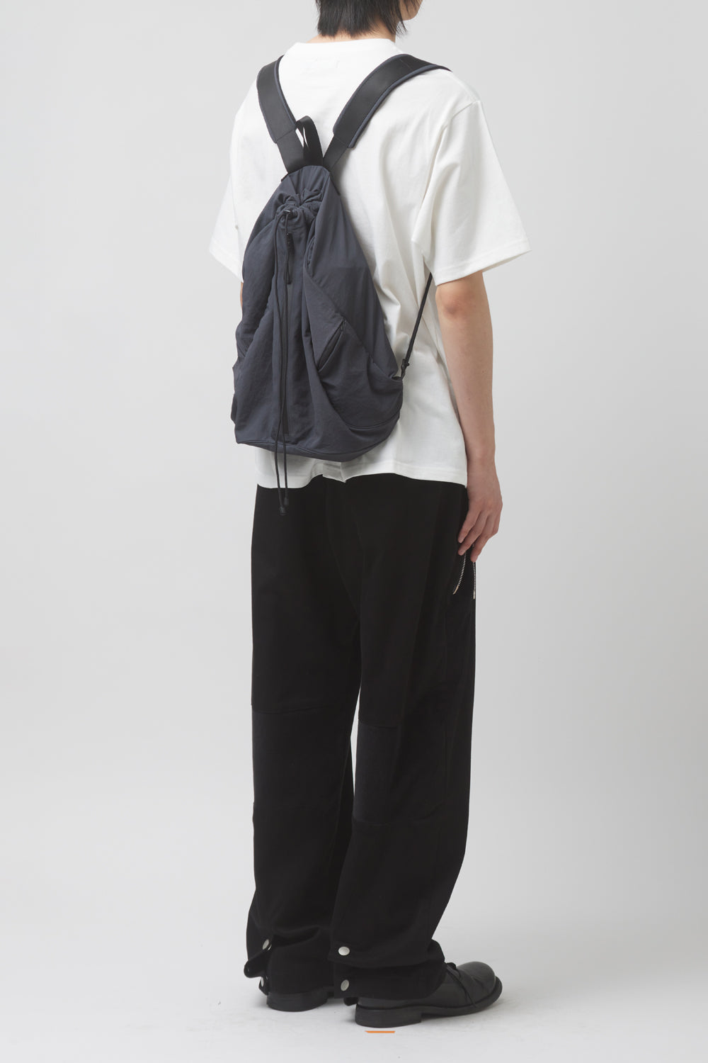 Hatchingroom - String Backpack Nylon Washed (Navy) product image 6 | TRAB K-Fashion Australia