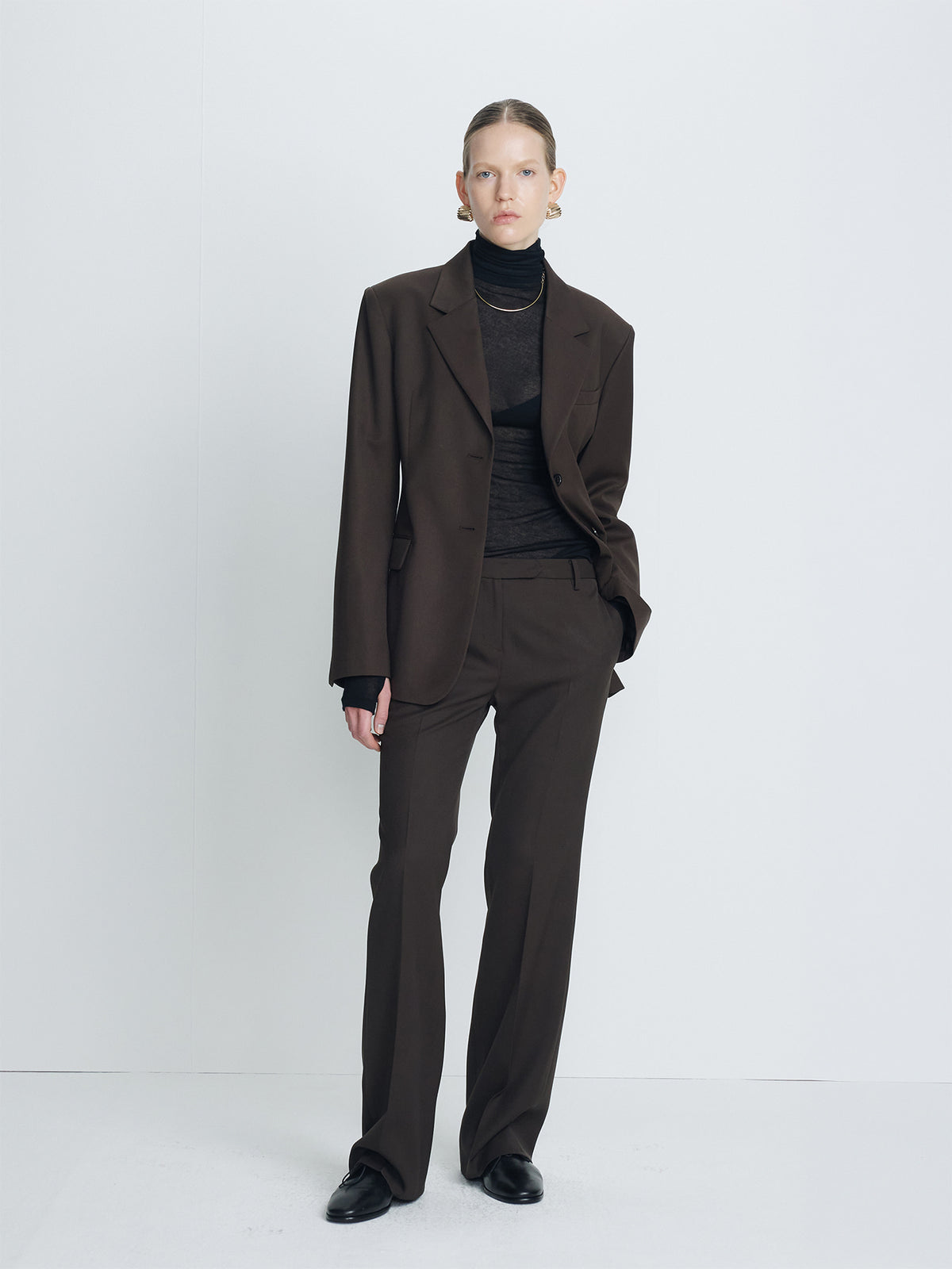Tonywack - Single-Breasted Tailored Jacket (Brown) product image 1 | TRAB K-Fashion Australia