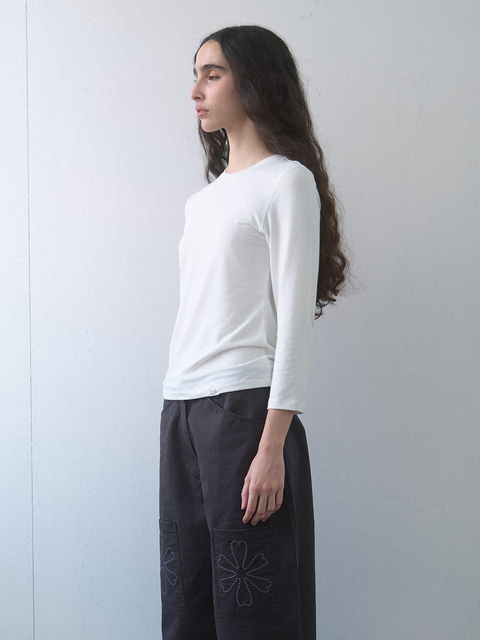 Kijun - Essential Mid Sleeve Tee (4Colors) product image 2 | TRAB K-Fashion Australia