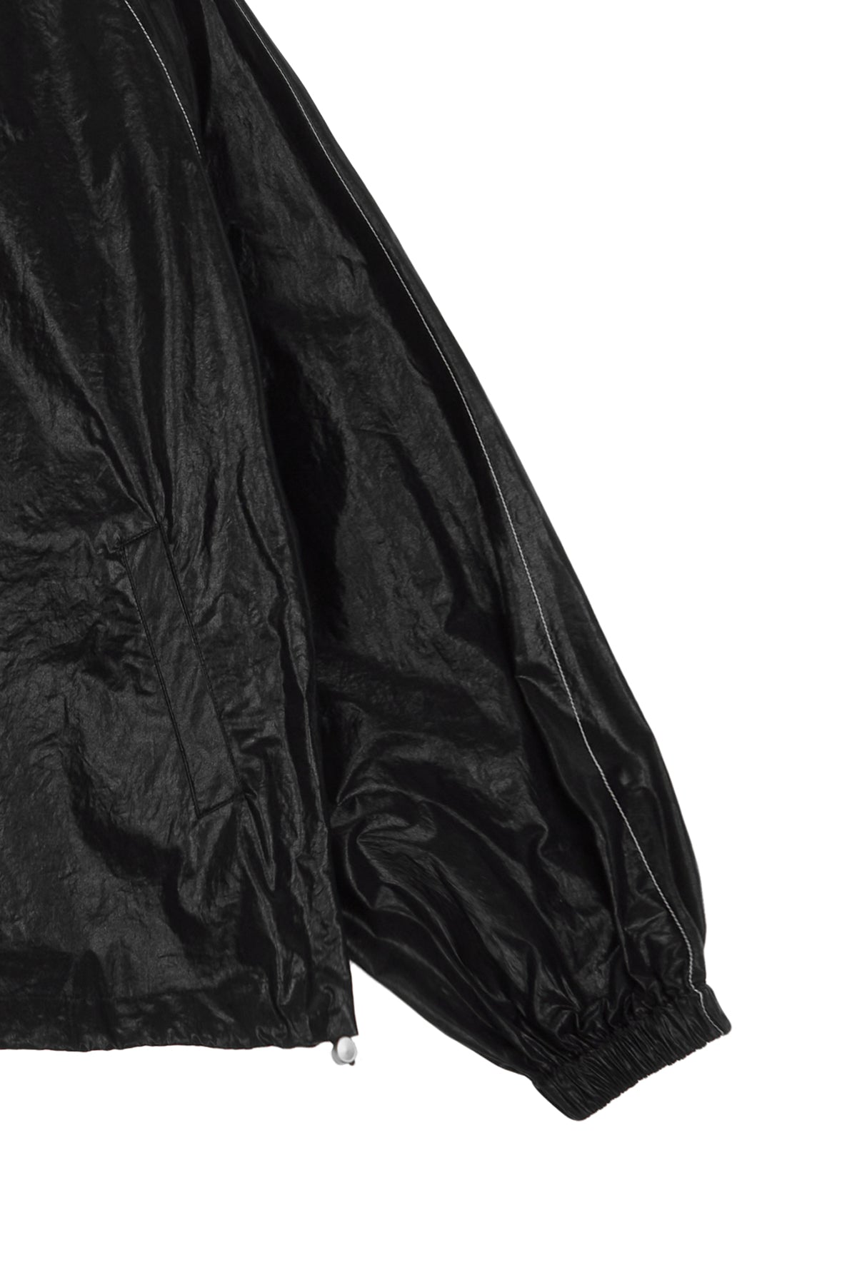 Matin Kim - Matin Kim Logo Coating Jumper (Black) product image 4 | TRAB K-Fashion Australia