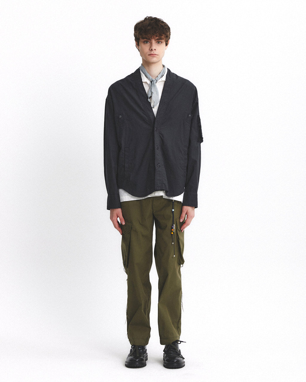 Eastlogue - Air Crew Cardigan (Charcoal) product image 1 | TRAB K-Fashion Australia