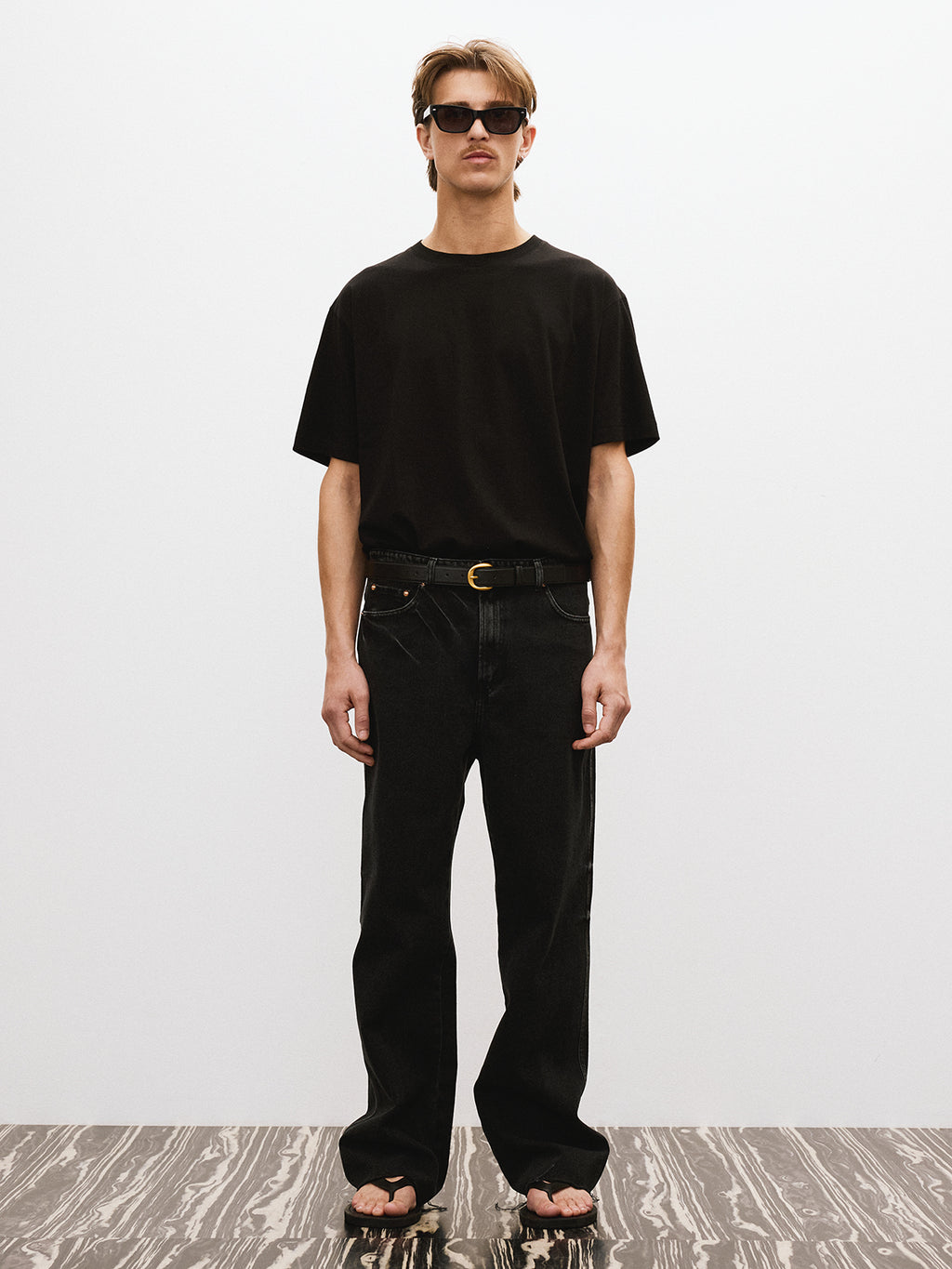 Recto - Theo Washed Denim Pants (Black) product image 2 | TRAB K-Fashion Australia