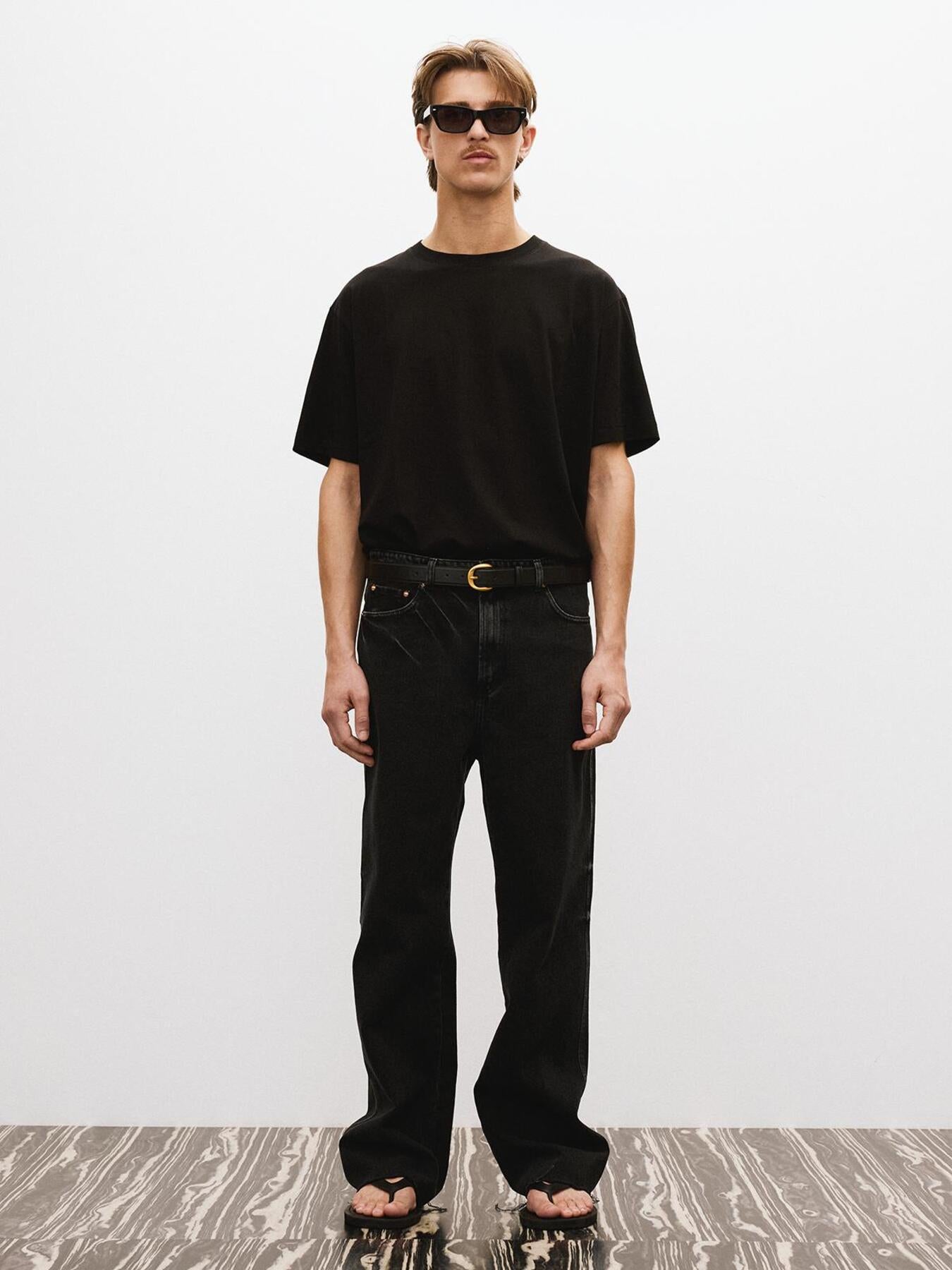 Recto - Theo Washed Denim Pants (Black) product image 2 | TRAB K-Fashion Australia