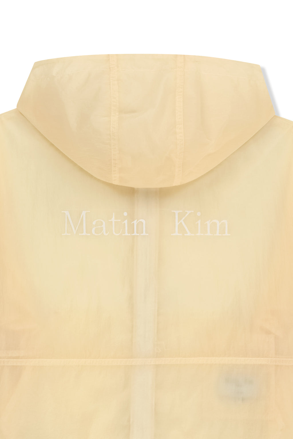 Matin Kim - Back Logo Hoody Windbreaker (Cream) product image 6 | TRAB K-Fashion Australia