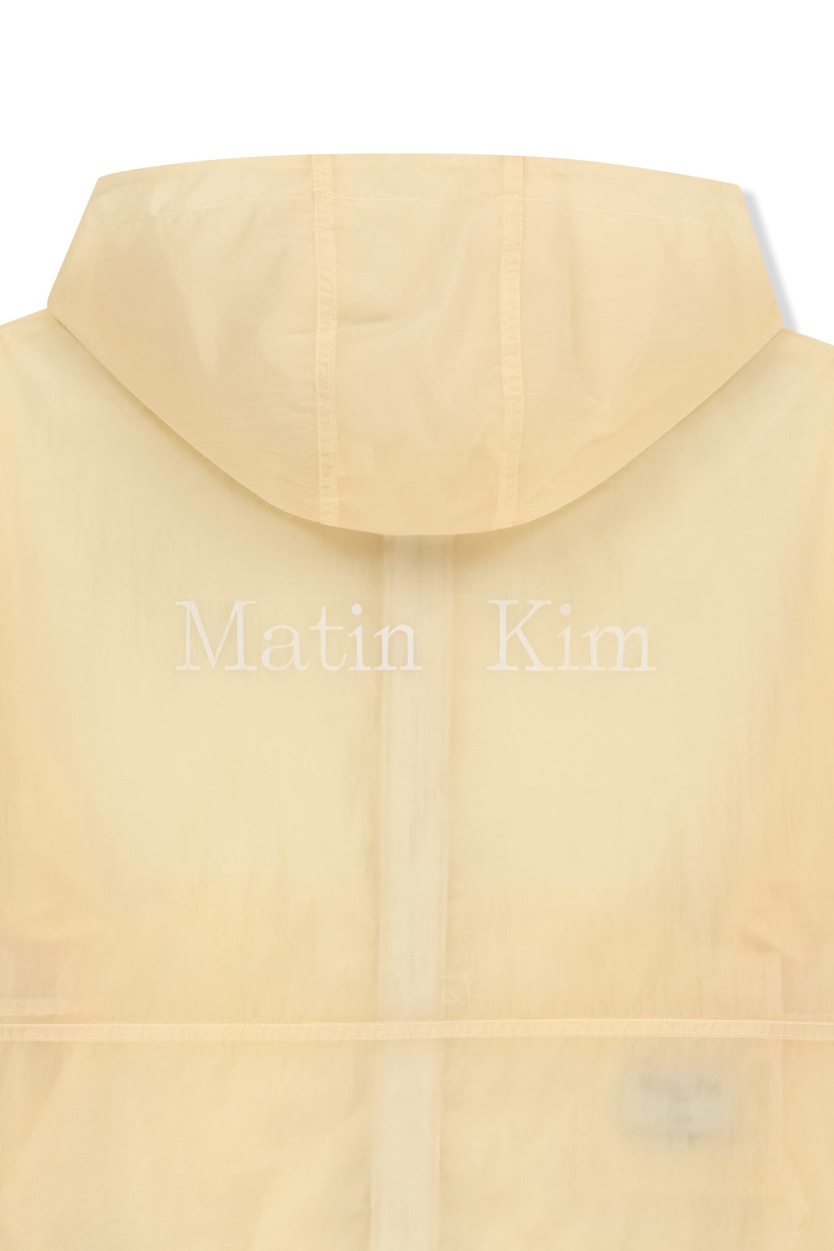 Matin Kim - Back Logo Hoody Windbreaker (Cream) product image 6 | TRAB K-Fashion Australia
