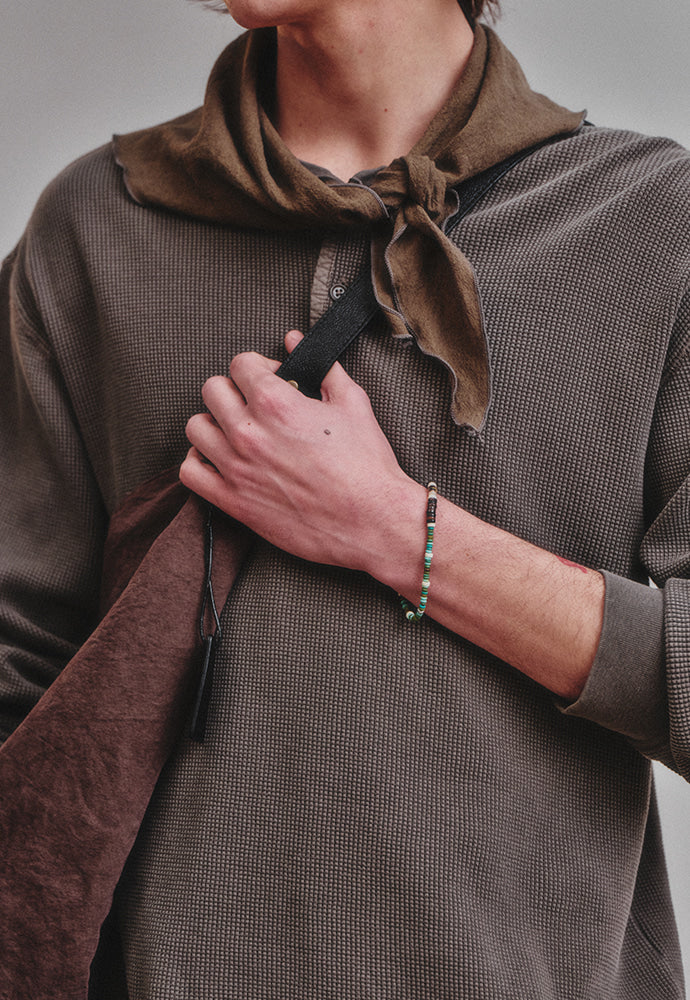 Art if acts - Linen Scarf (Olive) product image 4 | TRAB K-Fashion Australia