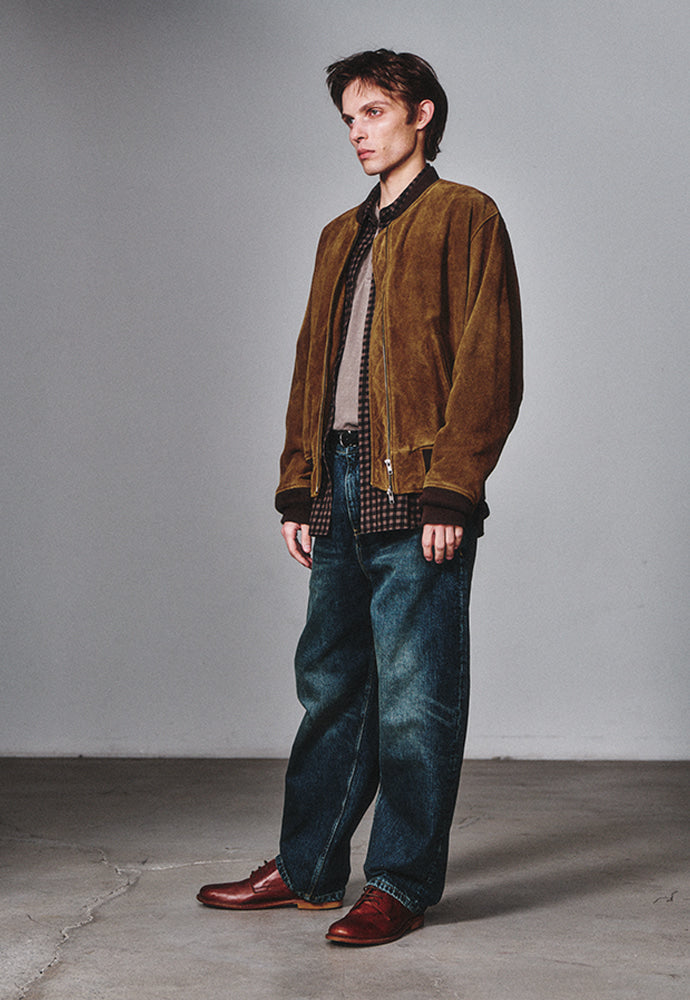 Art if acts - Garment Washed Suede Blouson (Cognac) product image 2 | TRAB K-Fashion Australia