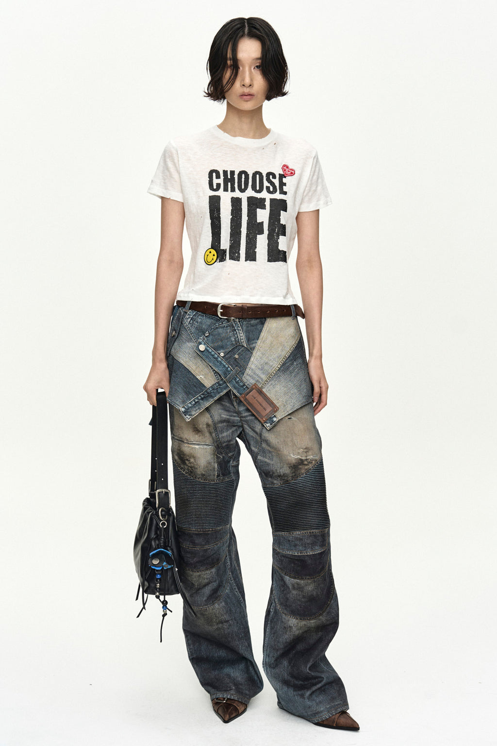 Andersson Bell - (essential) Unisex Choose Life T-Shirt (White) product image 8 | TRAB K-Fashion Australia