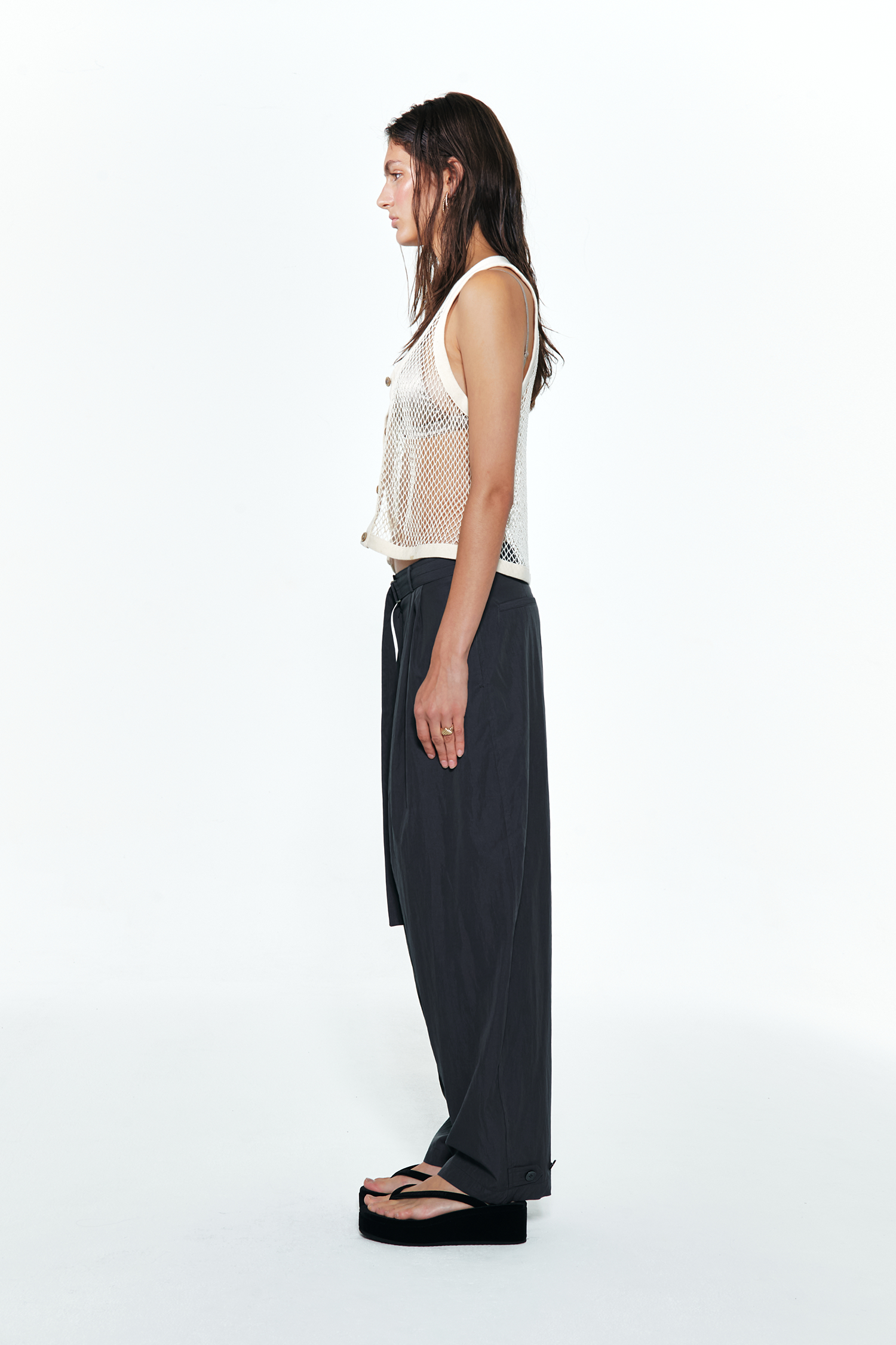 Deinet - Crochet Knit Vest (Ecru) product image 2 | TRAB K-Fashion Australia
