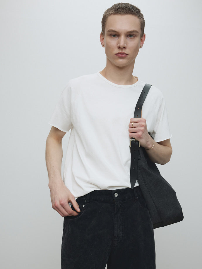 Tonywack - Raw Edge Washed T-Shirt (Off White) product image 5 | TRAB K-Fashion Australia