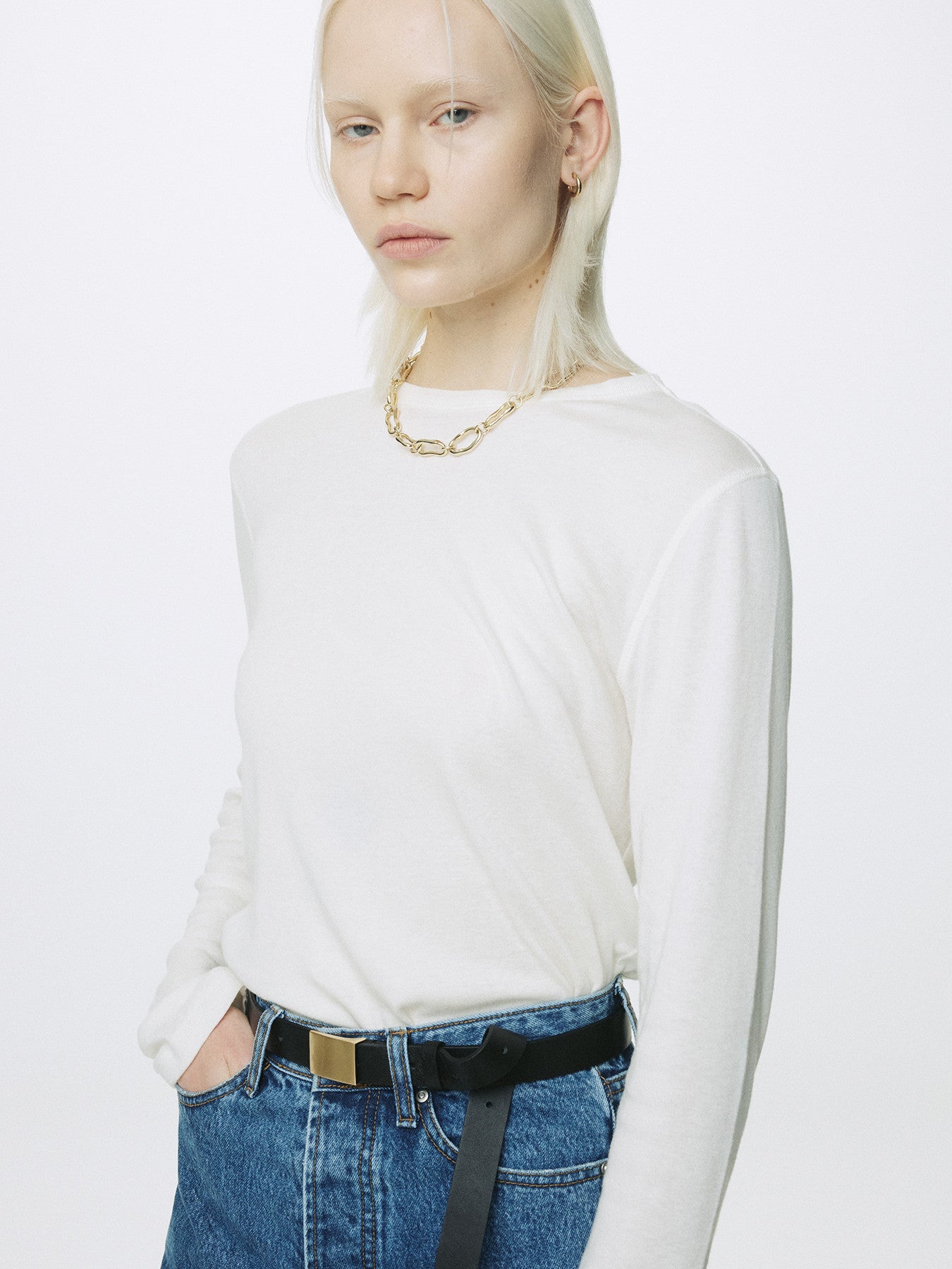 Tonywack - Cotton Cashmere Essential Top (Ivory) product image 5 | TRAB K-Fashion Australia