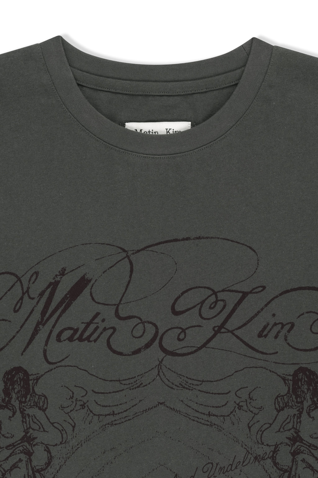 Matin Kim - Graffiti Artwork Layered Top (Charcoal) product image 3 | TRAB K-Fashion Australia