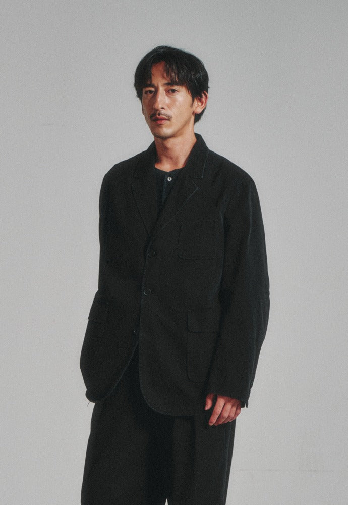 Art if acts - Washed 3 Button Blazer (Faded Black) product image 1 | TRAB K-Fashion Australia