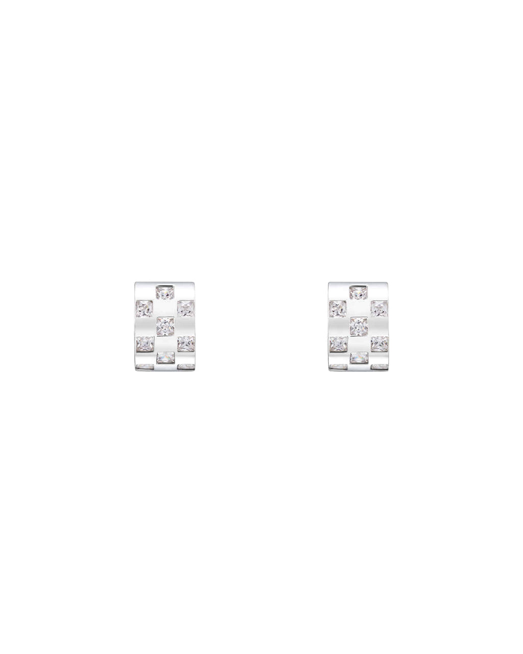 Numbering - Checkered Hoop Earrings #3232 product image 9 | TRAB K-Fashion Australia