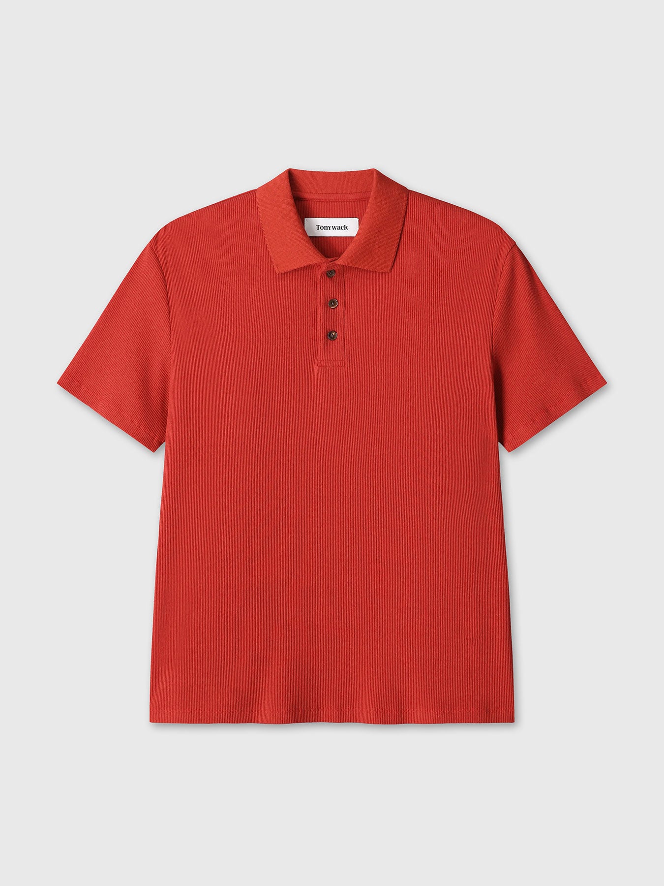 Tonywack - Soft Ribbed Polo Shirt (Dark Red) product image 11 | TRAB K-Fashion Australia