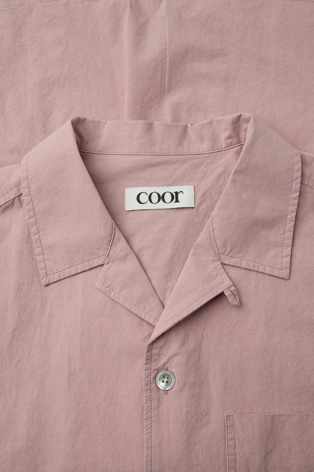 Coor - One-Pocket Garment Washed Half Shirt (Indi Pink) product image 5 | TRAB K-Fashion Australia