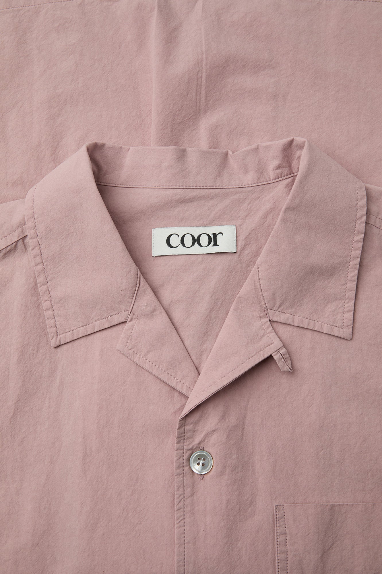 Coor - One-Pocket Garment Washed Half Shirt (Indi Pink) product image 5 | TRAB K-Fashion Australia