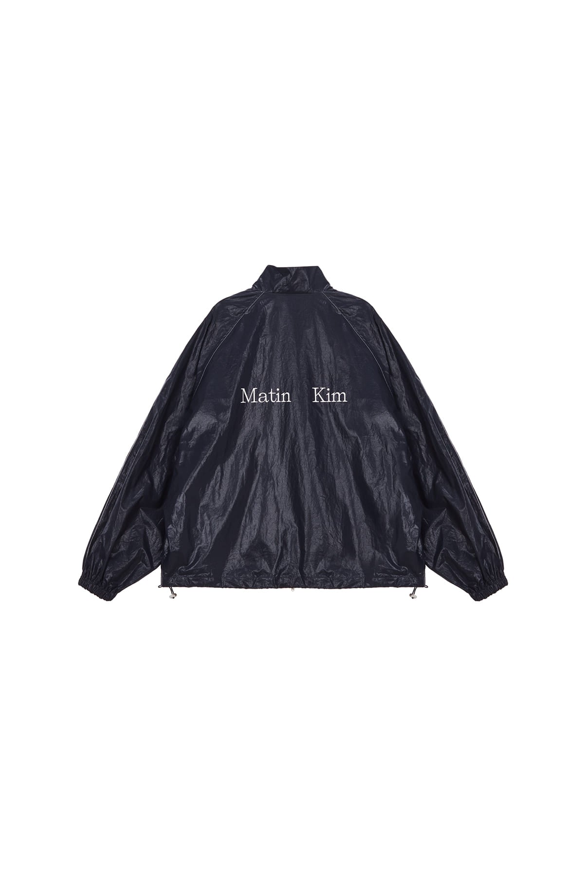 Matin Kim - Matin Kim Logo Coating Jumper (Navy) product image 1 | TRAB K-Fashion Australia